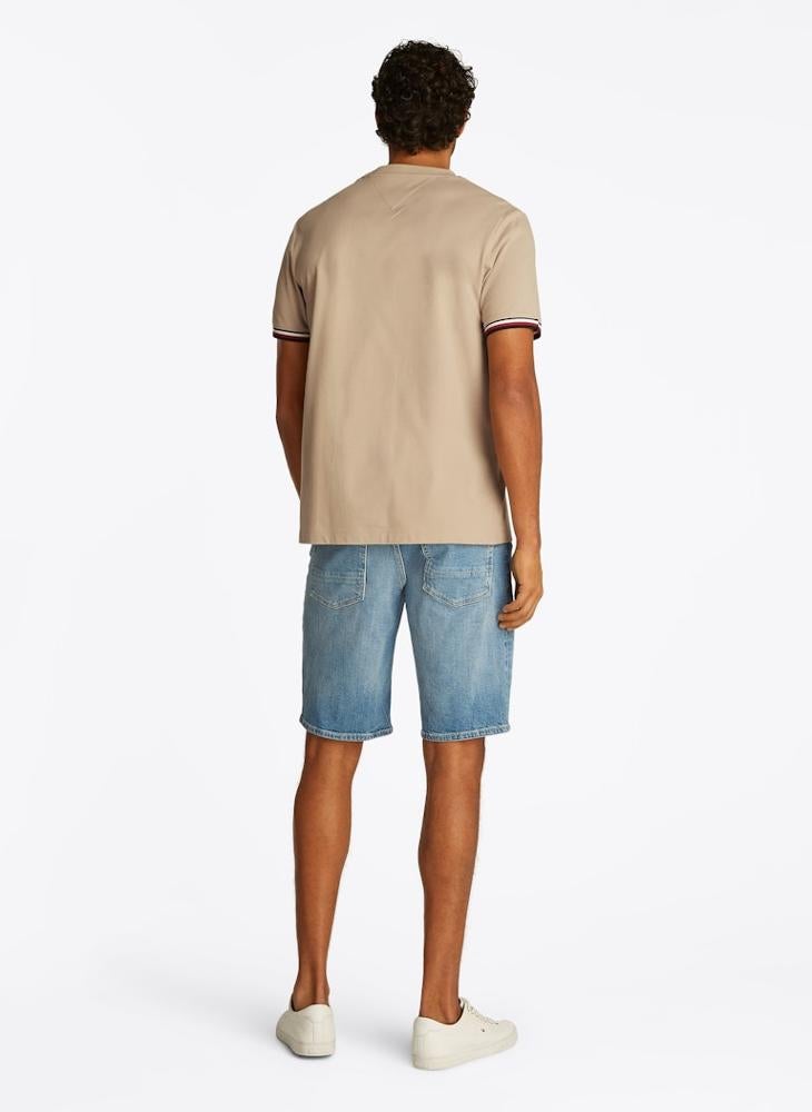 TOMMY HILFIGER Global Stripe Cuff T-Shirt - Image 2