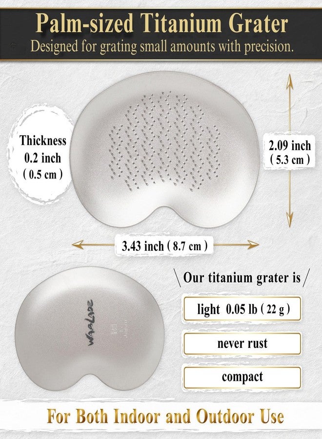 Wablade Japanese Sustainable Titanium Grater Wasabi Ginger Cheese Salt - Image 3