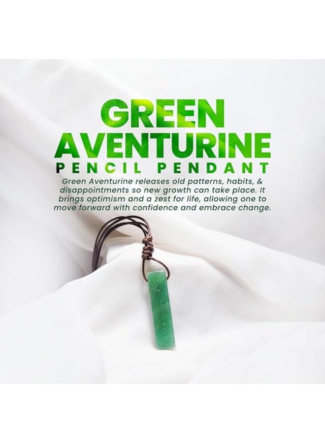 Studd Muffyn | Green Aventurine Pencil Pendant - Image 4