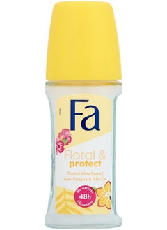 Fa Fa Roll On Floral& Protect Deodorant   Roll On For Women 50ml 
