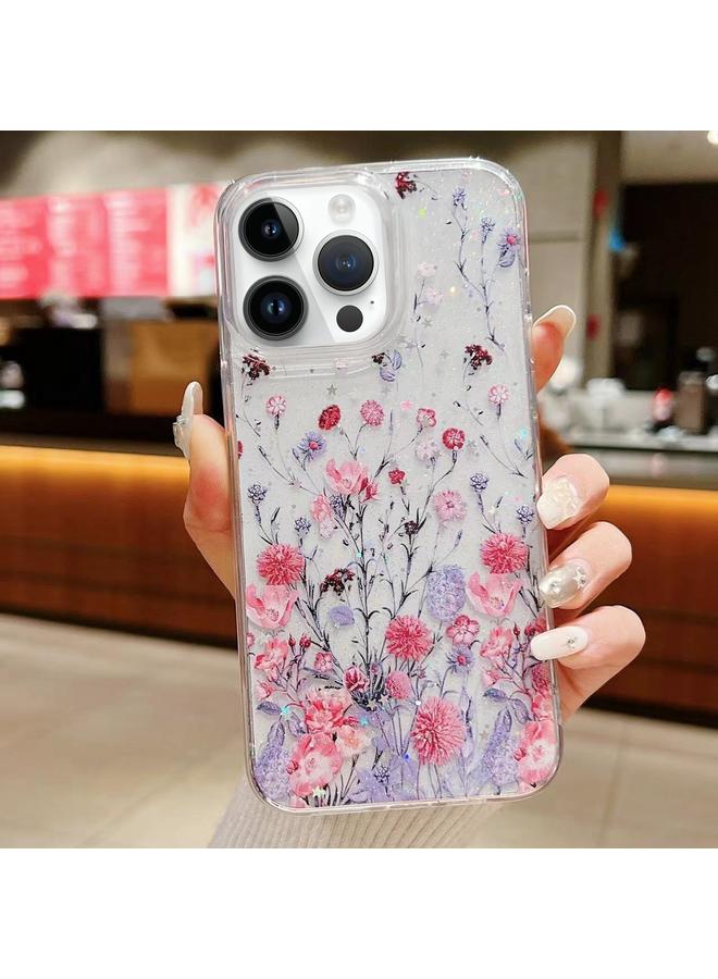 إيروريكس جراب لهاتف iPhone 14 Pro Max، جراب هاتف من مادة TPU الإيبوكسي بتصميم حديقة الربيع - Image 1