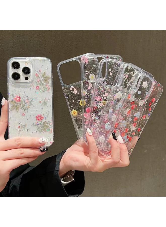 إيروريكس جراب لهاتف iPhone 14 Pro Max، جراب هاتف من مادة TPU الإيبوكسي بتصميم حديقة الربيع - Image 2