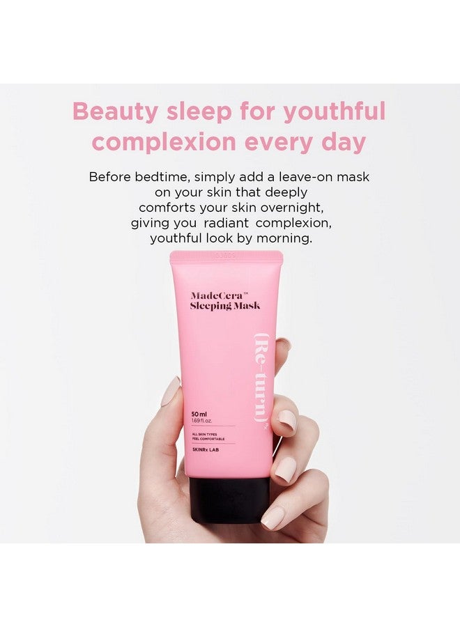 BEISIKS SKINRxLAB Made Cera Sleeping Mask 50ml (1.69 fl.oz.) - Moisturizing and Relaxing Face Overnight Mask Cream with Ceramide, Cica and Rosemary Extract, Night Sleep Mask for Enhancing Dull and Flaky Skin  - Image 3