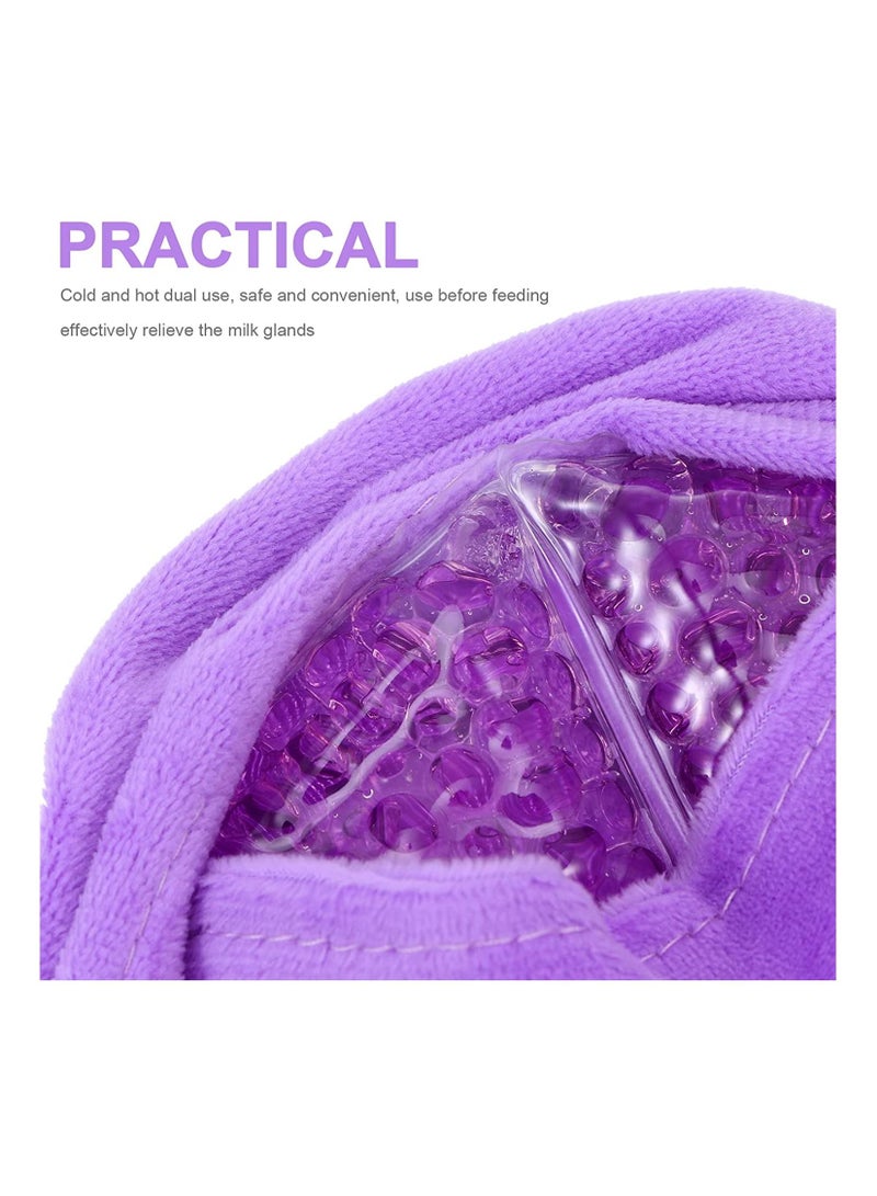 2-Pieces Hot Cold Plush Breast Gel Bead Packs for Breastfeeding, Nursing Pain, Mastitis - Image 4