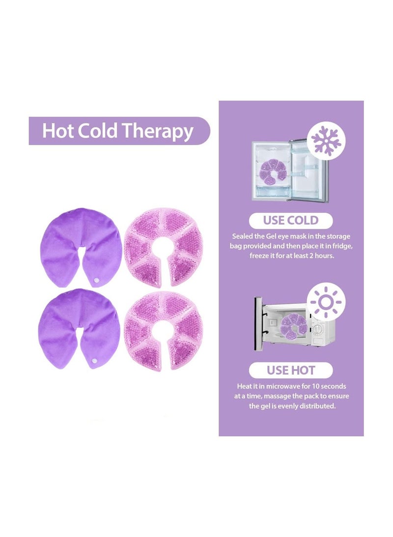 2-Pieces Hot Cold Plush Breast Gel Bead Packs for Breastfeeding, Nursing Pain, Mastitis - Image 5