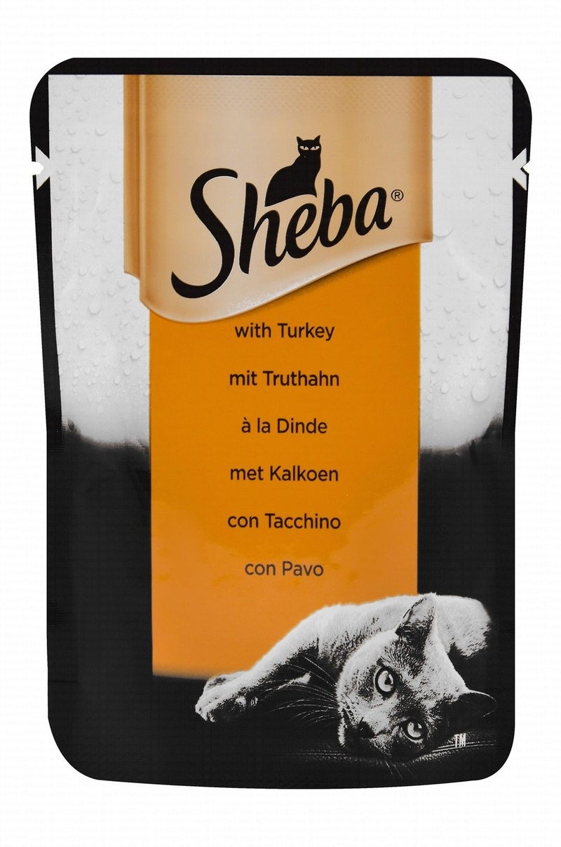 Sheba Wet Cat Food with Turkey for Adult Cats - 50 gr - Image 1