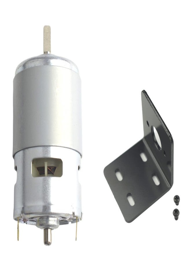 CONQUERALL 775 Motor 6000-12000RPM Double Ball Bearing High Speed High Torque D Long Axis DC Micro Motor with Bracket - Image 1