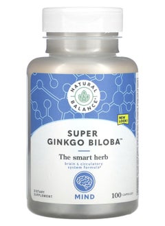 Natural Balance Super Ginkgo Biloba 100 Capsules 