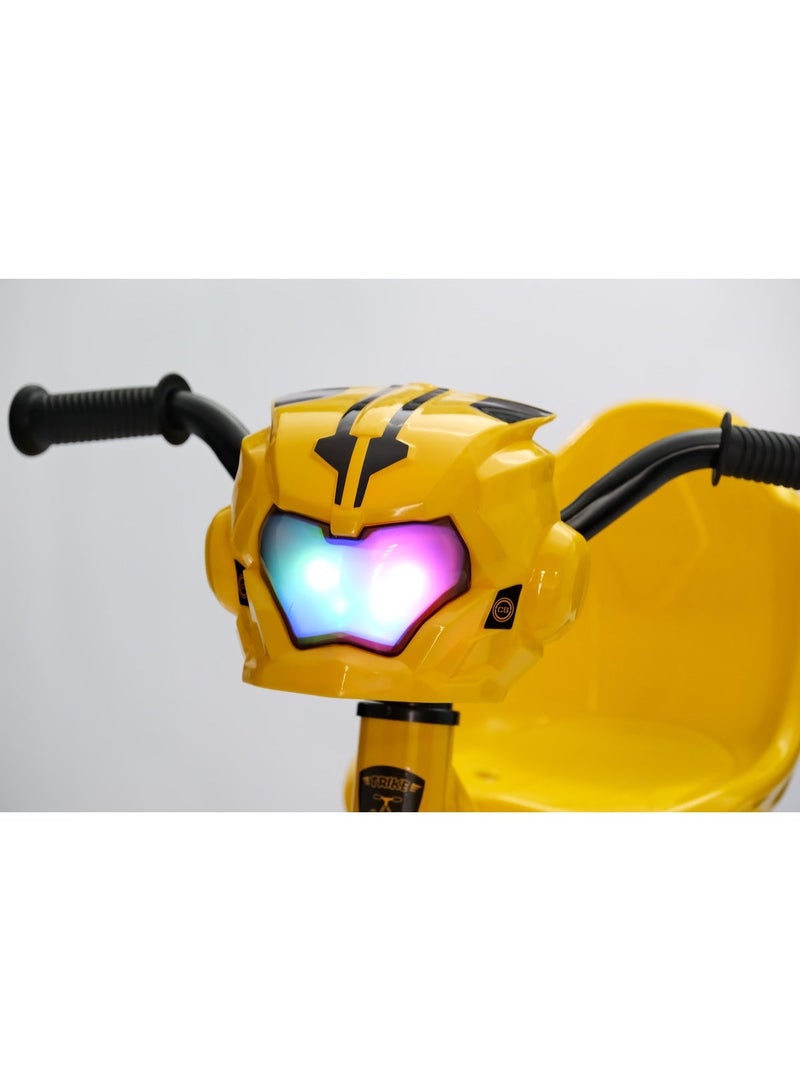 Kids Tricycle with Music & Light, Steel Frame 25-S702Y - Image 3