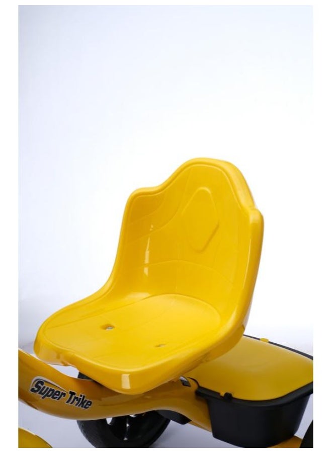 Kids Tricycle with Music & Light, Steel Frame 25-S702Y - Image 2