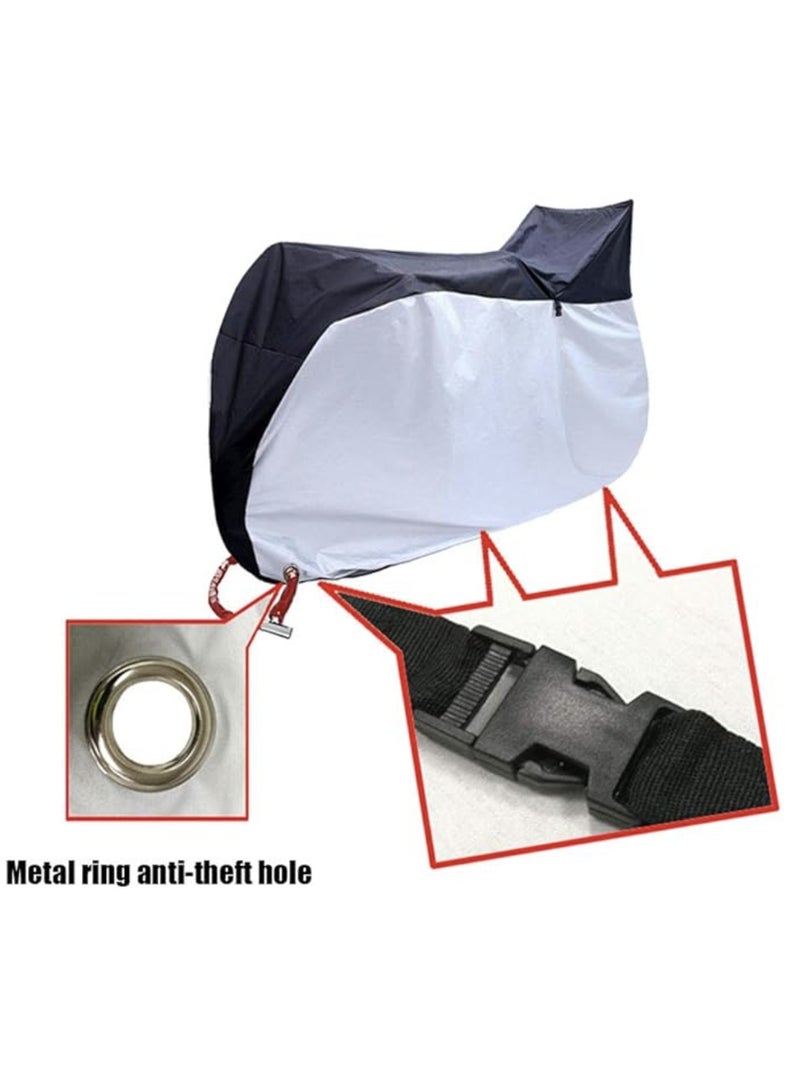 Generic Motorbike Cover/Bike Cover Outdoor Bicycle with, 210 Oxford Heavy Duty Shed Motorcycle Shelter Indoor with Lock-holes Storage Bag  - Image 2