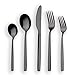 Berglander 20 Piece Titanium Black Plated Stainless Steel Flatware Set, 20 Pieces Black Silverware Set, Black Cutlery - Image 2