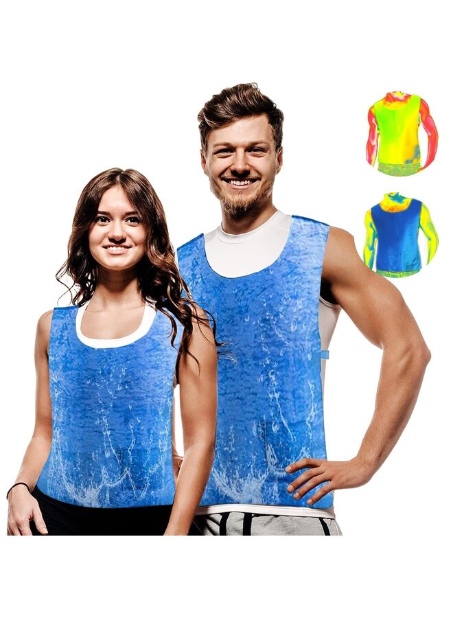 Cooling Vest for Men Women Ice Body Cooling Product for Hot Weather Summer Cool Jacket for Keep Cool in the Heat, One Size - Image 1