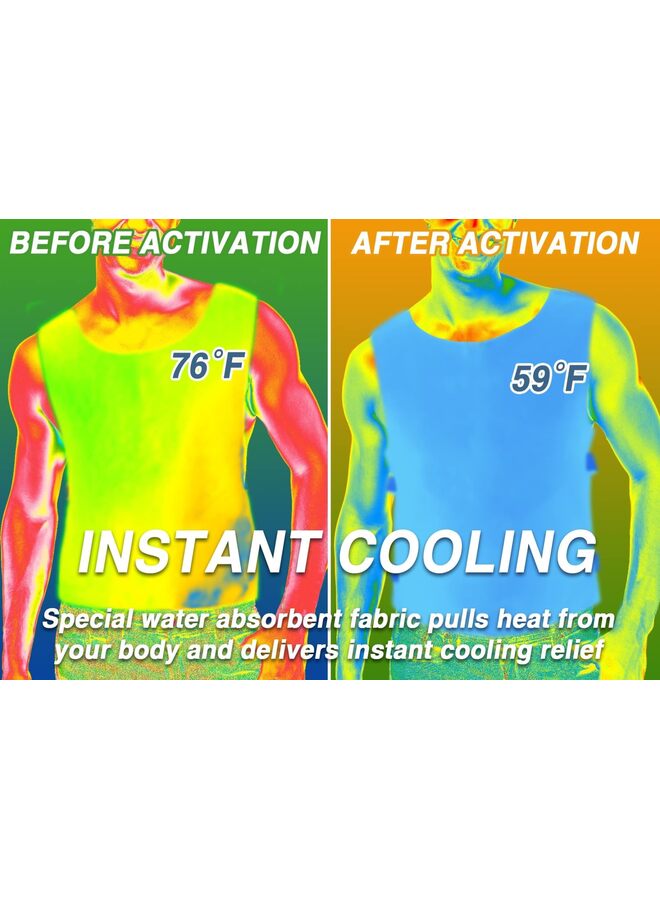 Cooling Vest for Men Women Ice Body Cooling Product for Hot Weather Summer Cool Jacket for Keep Cool in the Heat, One Size - Image 3
