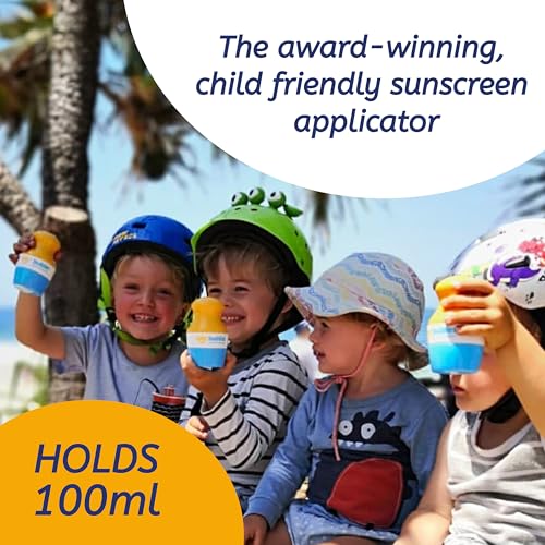 Solar Buddies Sunscreen Applicator - Single Full Green - Refillable Roll on Sponge Sunscreen, Suncream & Lotion Applicator For Kids, Adults & Families - Holds 3.4fl oz, Perfect Size for Travel - Image 2