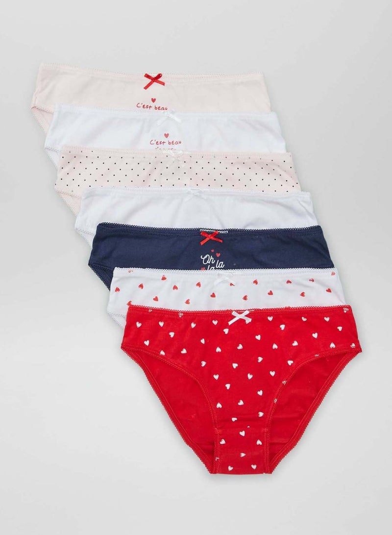 Kiabi pack-of-7-briefs-red - Image 1