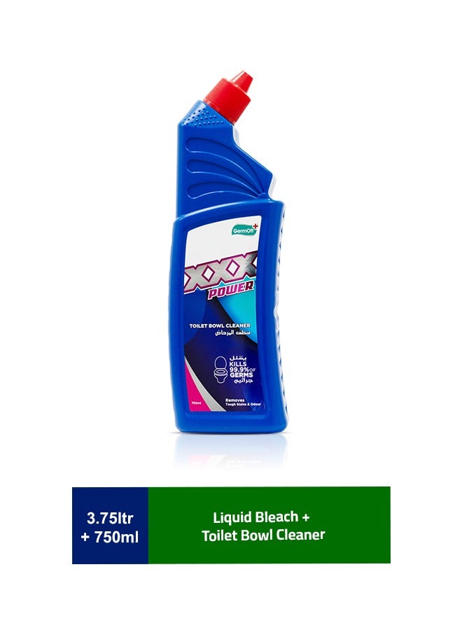 GermOff Bleach 1 Gallon + XXX Power Toilet cleaner 750ml - Image 2