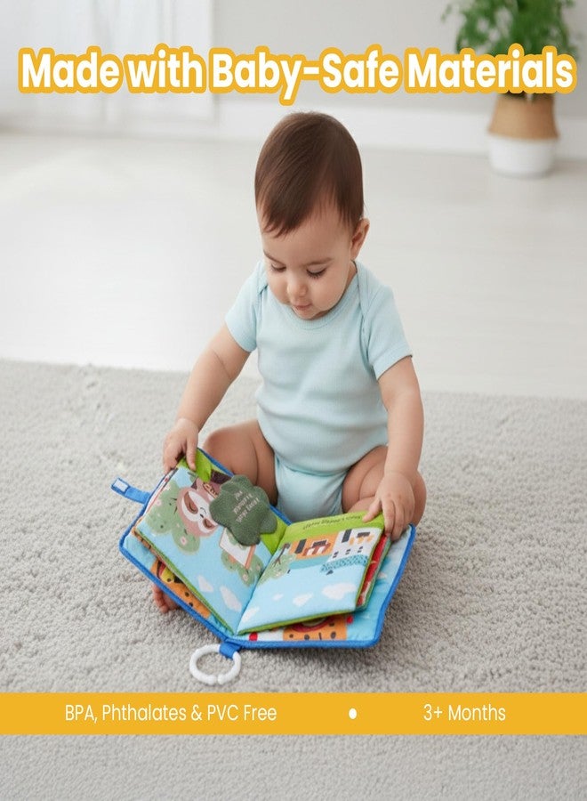 Nuluv Cloth Peek-a-Boo Soft Toy for Babies, Plush Sensory Toy with Rattle, Crinkle Pages & Squeaker, Baby Activity Cloth Book, Lightweight & Cuddl, for Baby Upto 3+ Months - Image 4