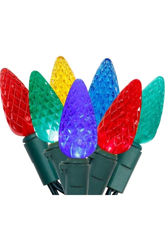NIBEMINENT 16.4ft 50LED Strawberry String Lights Battery Operated Waterproof C6 Fairy Lights with 8 Light Modes for Indoor Outdoor Party Decor  - Image 2