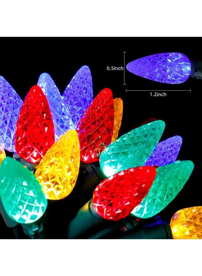 NIBEMINENT 16.4ft 50LED Strawberry String Lights Battery Operated Waterproof C6 Fairy Lights with 8 Light Modes for Indoor Outdoor Party Decor  - Image 4