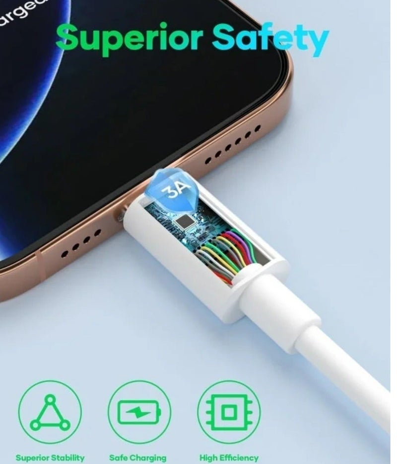 كابل شحن سريع USB Type-C من MSEE، بطول 1000 مم - Image 3