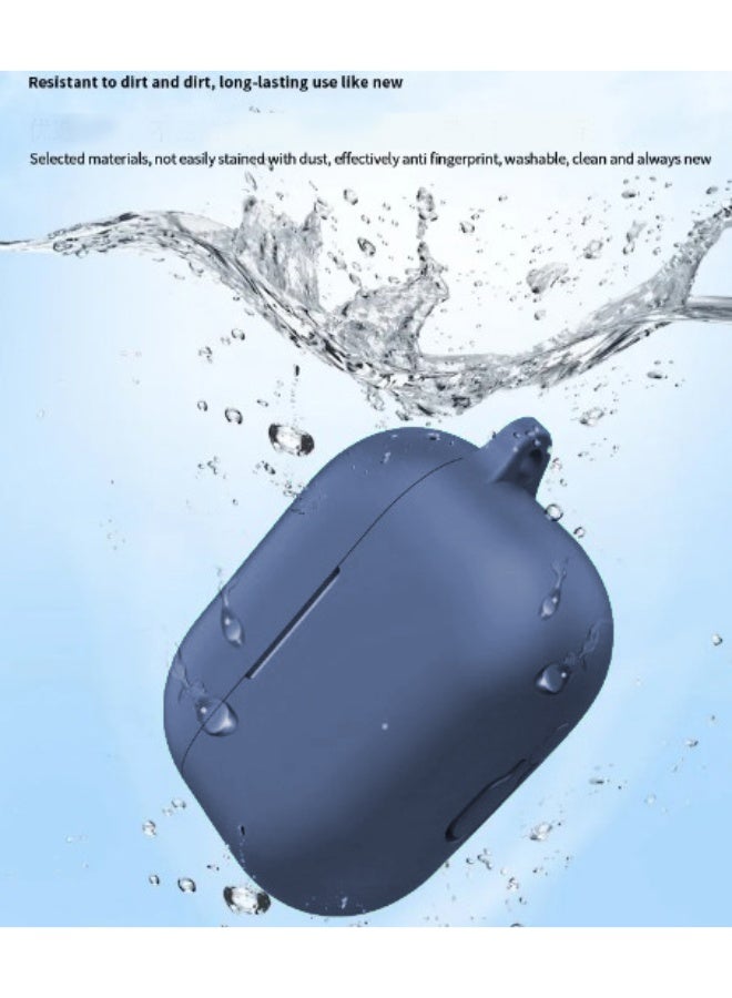 Case for Huawei FreeBuds SE4 ANC Earbuds,Soft Silicone Protective Cover with Carabiner, Shockproof with cleaning tools(Blue) - Image 5