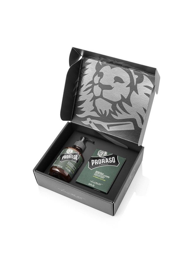 proraso Roraso Beard Care Duo Kit For New Or Short Beards With Beard Balm And Beard Wash Cypress & Vetyver - Image 2