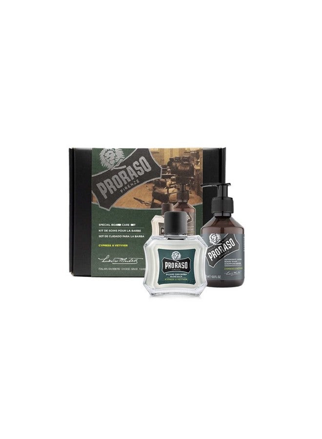 proraso Roraso Beard Care Duo Kit For New Or Short Beards With Beard Balm And Beard Wash Cypress & Vetyver - Image 3