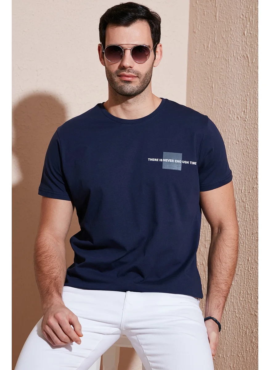 Buratti Crew Neck Cotton Slim Fit T Shirt Men's T Shirt 541THERE