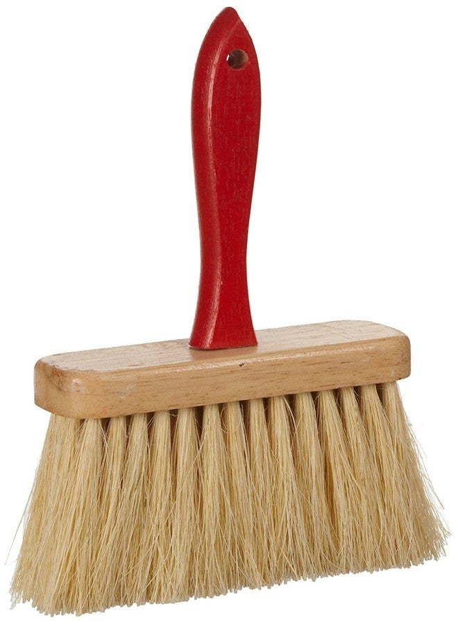 Weiler 44448 6-1/2" Block Size, 5 No. Of Rows, White Tampico Fill, Masonry Brush With Handle