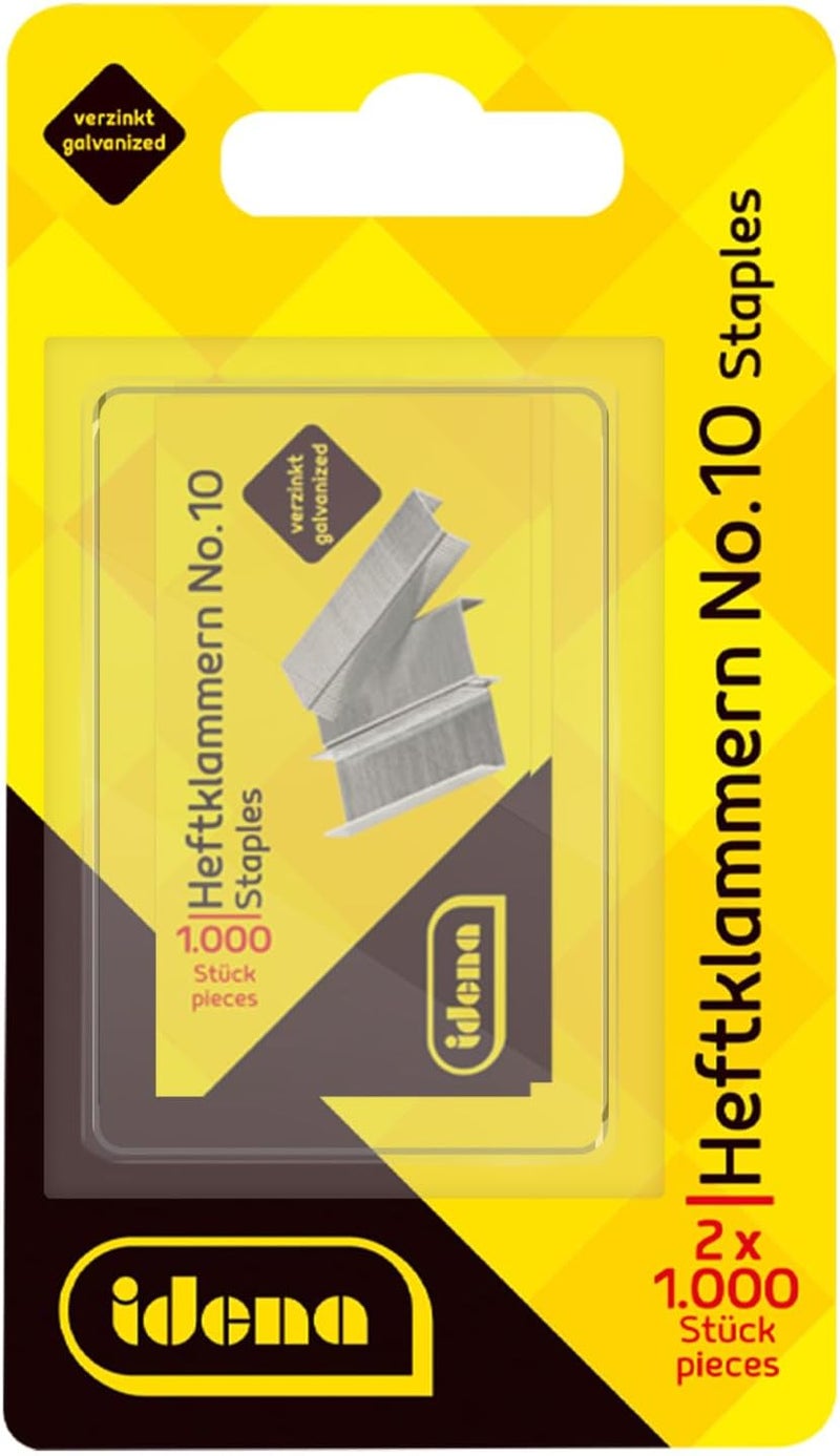 Idena 12094 دبابيس رقم 10 2 × 1,000 مجلفن - Image 1
