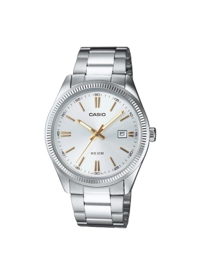 CASIO Men's Stainless Steel Analog Watch MTP-1302D-7A2V - Image 1
