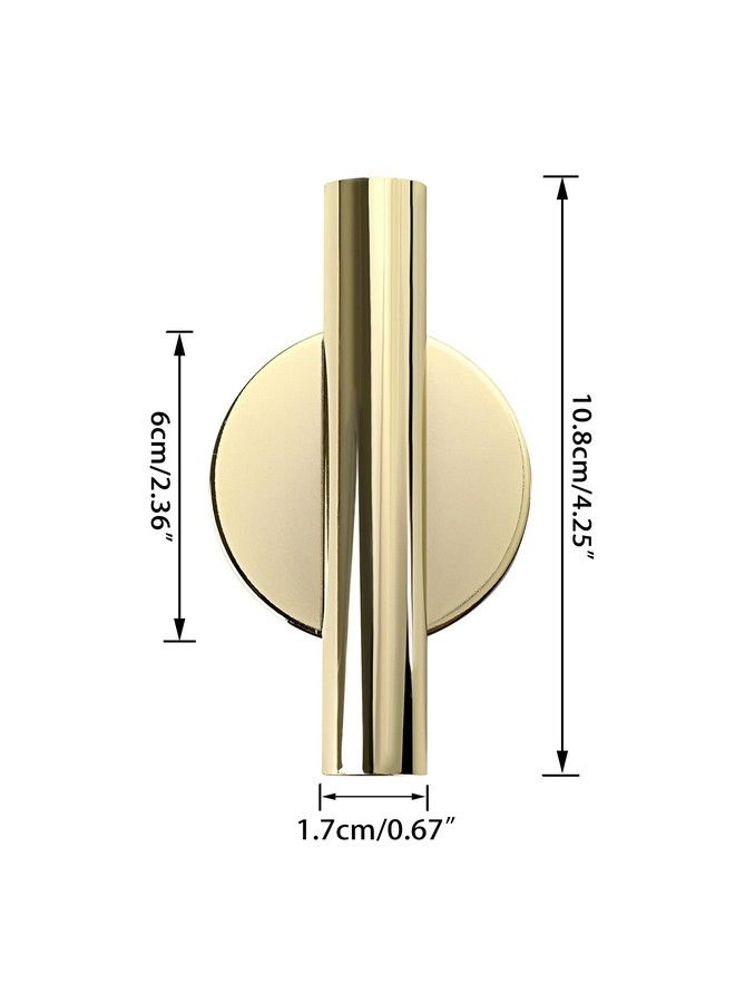 JUXYES Pack Of 2 Wall Flower Vase Tube Metal Flower Vase With Sticker Modern Dried Flower Holder Wall Decoration For Porch Home Office - Image 4