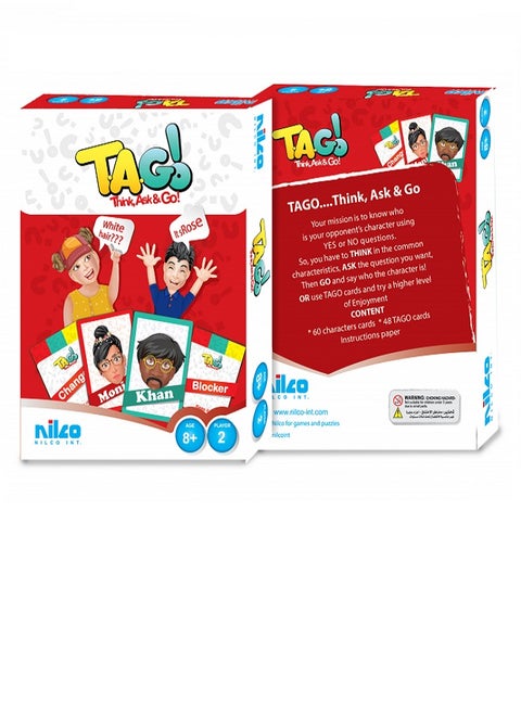 Tago Think Ask & Go - Card Game By Nilco