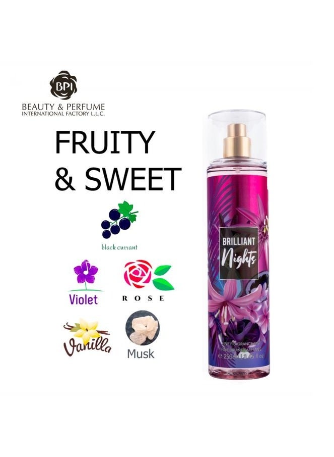 BPl Brilliant Nights Fragrance Mist Women 250ml - Image 2
