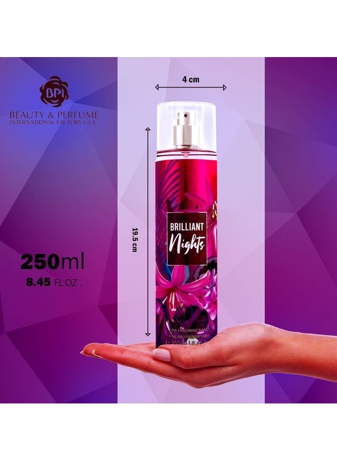 BPl Brilliant Nights Fragrance Mist Women 250ml - Image 5