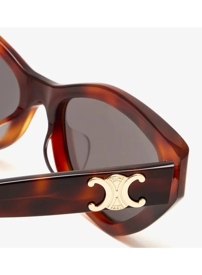 Celine CL40323U 53A Women's Full Rim Irregular Sunglasses - Image 4