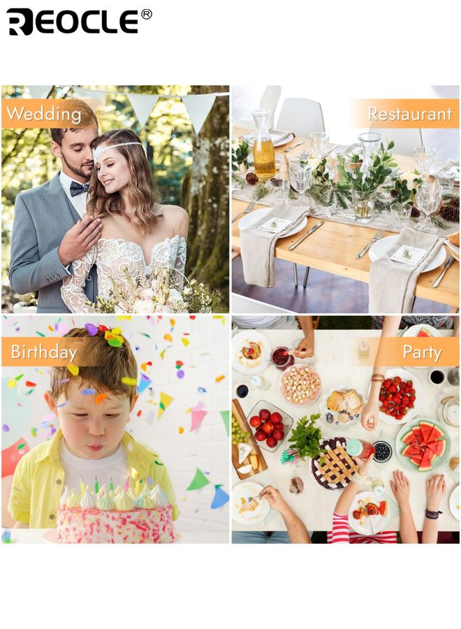 ريوكل 140 قطعة من المفارش الورقية المستطيلة الدانتيل القابل للتصرف المفارش الورقية لطاولات الطعام والحرف اليدوية المفارش الورقية السائبة للكعك والحلويات وديكور الحفلات (6.5 بوصة * 9 بوصة) - Image 5