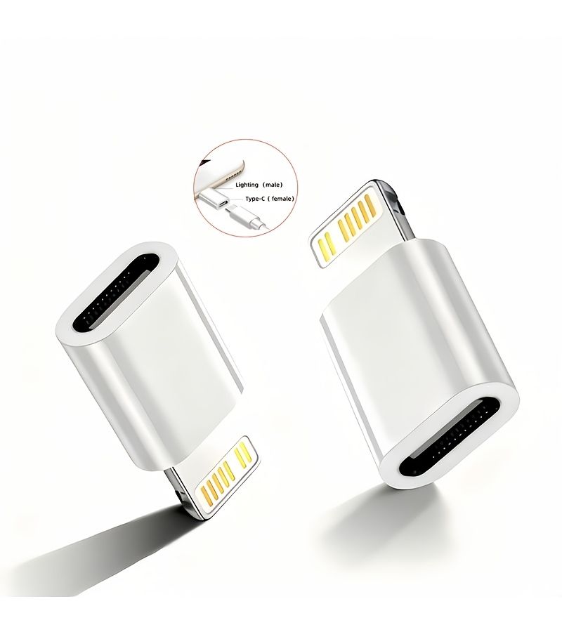 محول USB C إلى Lightning أسود عبوة من 10 قطع لأيفون وآيباد وأيربودز - Image 4