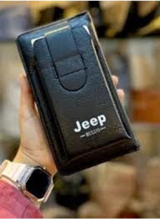Jeep Buluo Black leather crossbody bag  - Image 1