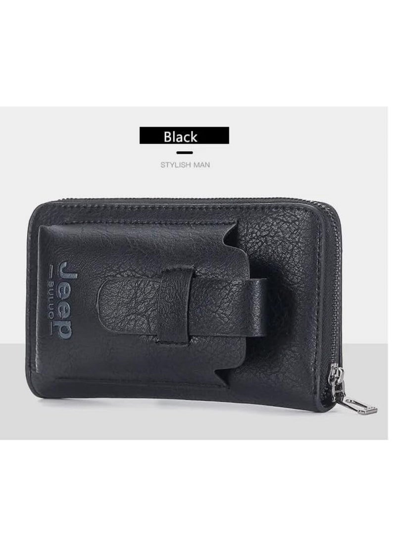 Jeep Buluo Black leather crossbody bag  - Image 4