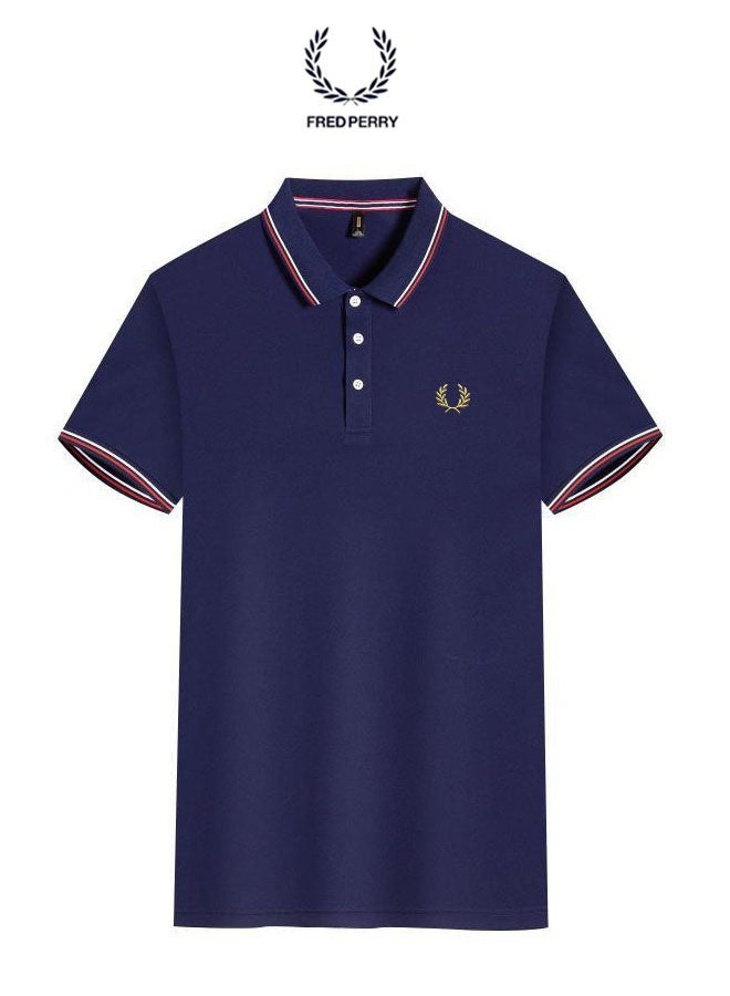 FRED PERRY Men's Classic Fit Twin-Tipped Polo Shirt | 100% Cotton, Embroidered Logo, Machine Washable（size：XXL） - Image 1