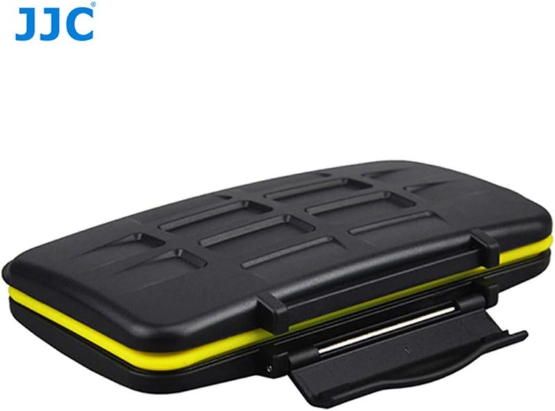 Fotasy JJC MC-SD12 Ruggard SD Card Case, Shockproof SD Card Case, Water-Resistant SD Card Case, Rubber Sealed Ergonomic Locking Easy Carrying Memory Card Case Fits 12 SD Cards - Image 3