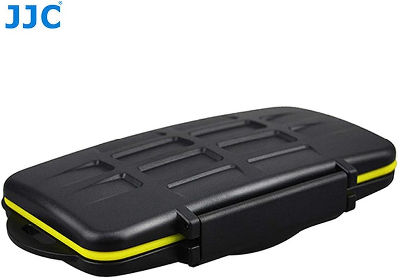 Fotasy JJC MC-SD12 Ruggard SD Card Case, Shockproof SD Card Case, Water-Resistant SD Card Case, Rubber Sealed Ergonomic Locking Easy Carrying Memory Card Case Fits 12 SD Cards - Image 2