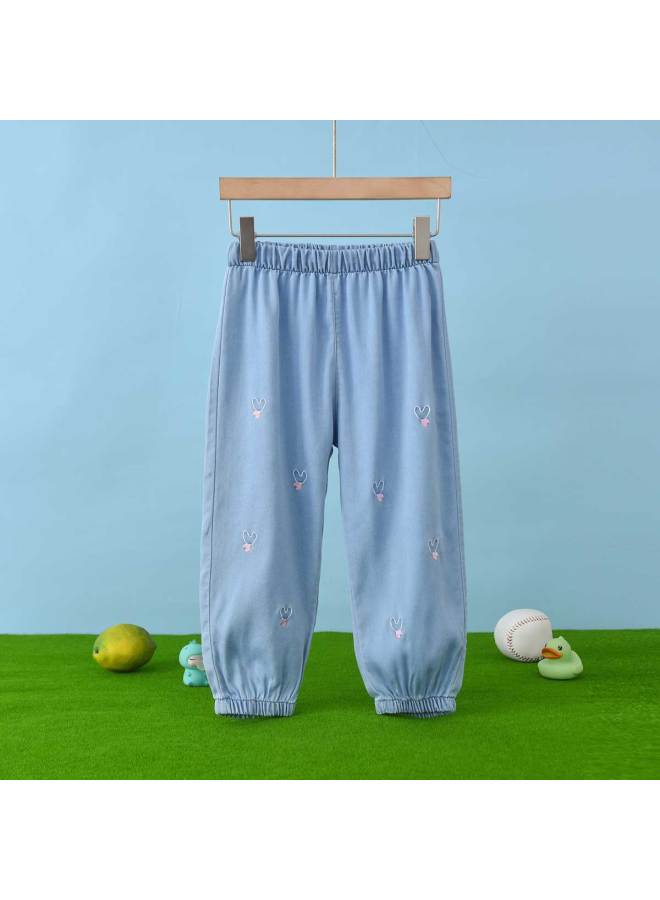 Bornbay summer Girls' Jeans - Breathable & Comfortable Kids' Pants - Image 2