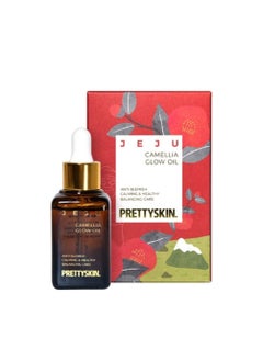 PRETTYSKIN PSPRETTYSKIN Jeju Camellia Glow Oil for Face 084floz25ml Camellia Japonica Seed Oil 15 NonSticky AntiBlemish calming  healthy Balancing Care 