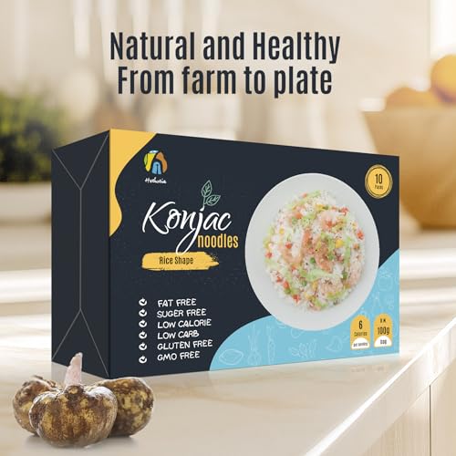 Hethstia Shirataki Rice, 10 Packs Gluten-Free Konjac Rice Low-Carb, Keto & Paleo-Friendly, Sugar-Free, Vegan, Low-Calorie, Ready-to-Eat Healthy Food - Image 3