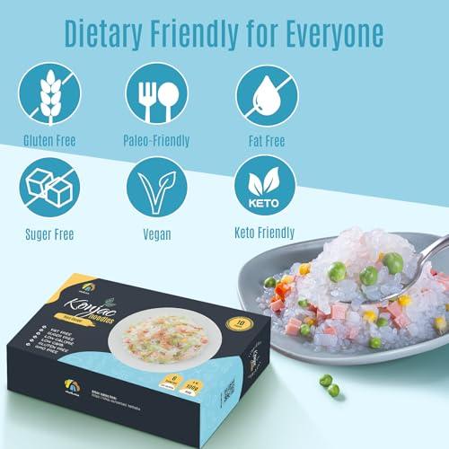 Hethstia Shirataki Rice, 10 Packs Gluten-Free Konjac Rice Low-Carb, Keto & Paleo-Friendly, Sugar-Free, Vegan, Low-Calorie, Ready-to-Eat Healthy Food - Image 4