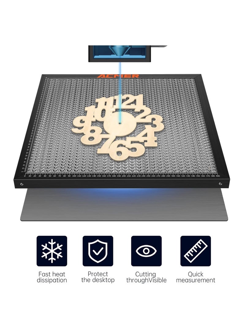 EXCLUZO EXCLUZO E10 Laser Cutting Honeycomb Working Table Board Steel Panel Platform 500x500mm for CO2 or Diode Laser Engraver Cutting Machine Compatible with NEJEXTOOLORTUREasyobserving  - Image 4