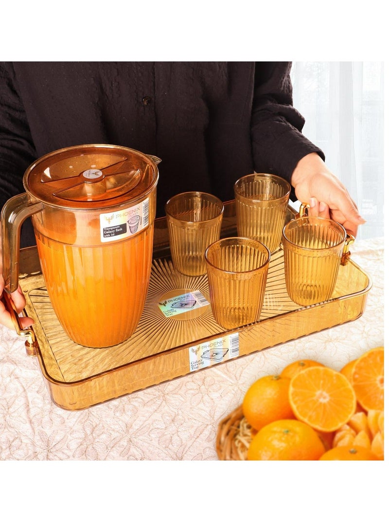 فينيكس صينية تقديم جلاكسي شفافة من الأكريليك - Image 5